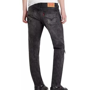 Levi's Mens 511 Black distressed denim jean, size 36 x 34